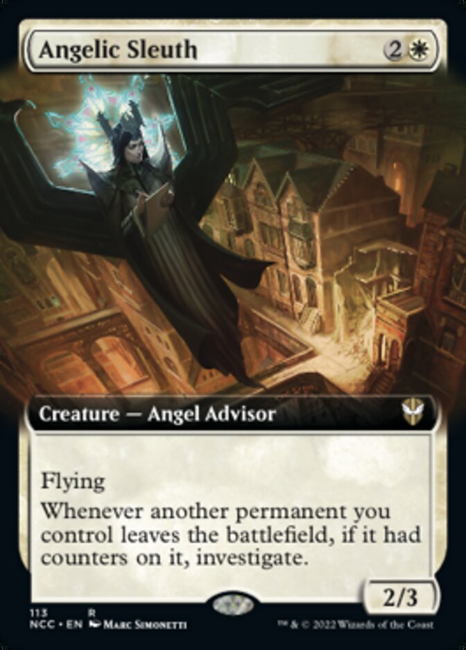 Angelic Sleuth (Extended Art) [Streets of New Capenna Commander] | Chromatic Games