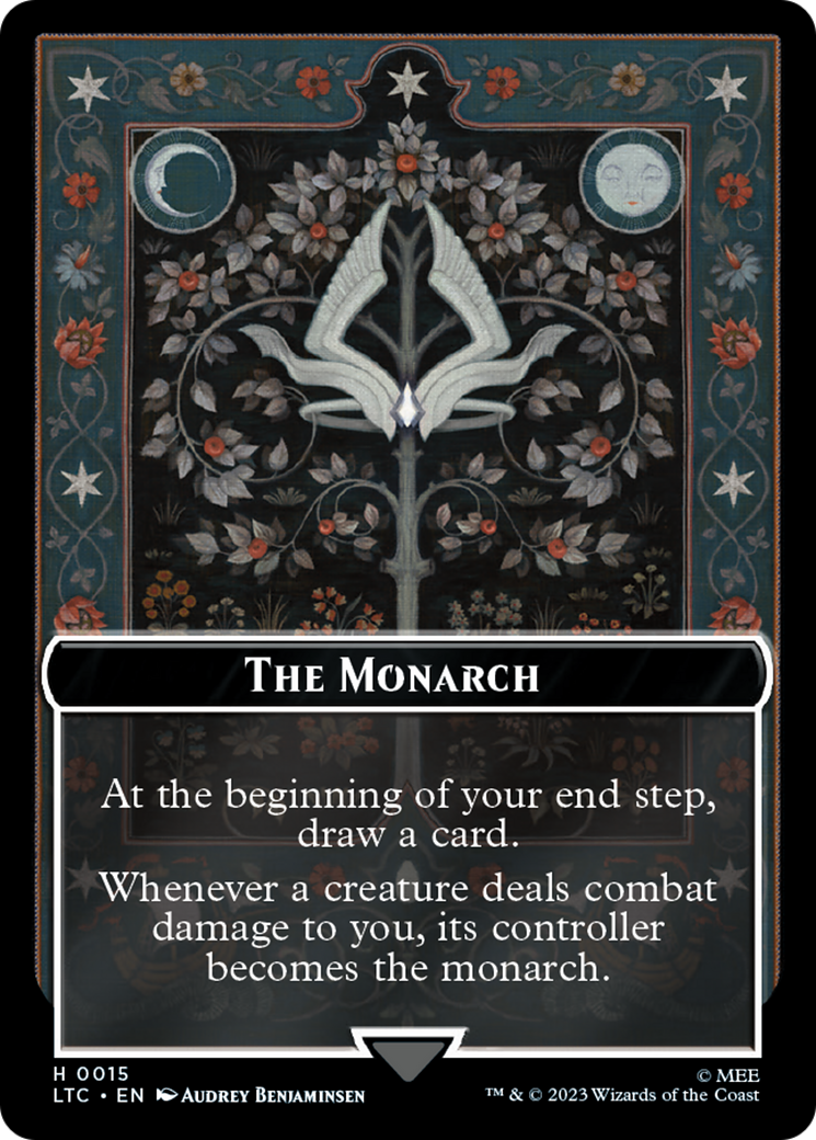 The Monarch // Treasure Double-Sided Token [The Lord of the Rings: Tales of Middle-Earth Commander Tokens] | Chromatic Games