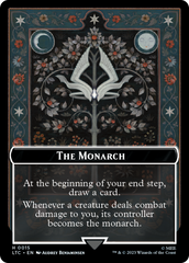 The Monarch // Treasure Double-Sided Token [The Lord of the Rings: Tales of Middle-Earth Commander Tokens] | Chromatic Games