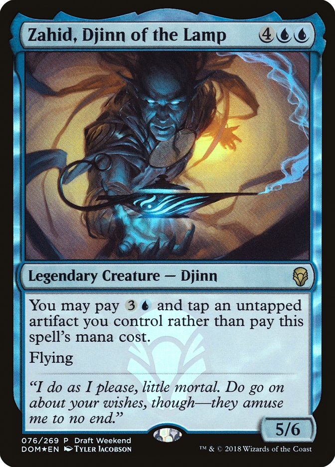 Zahid, Djinn of the Lamp (Draft Weekend) [Dominaria Promos] | Chromatic Games