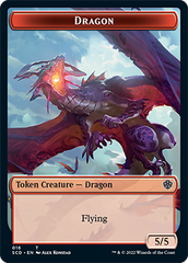 Dragon // Dragon Double-Sided Token [Starter Commander Decks] | Chromatic Games