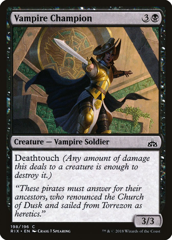 Vampire Champion [Rivals of Ixalan] | Chromatic Games