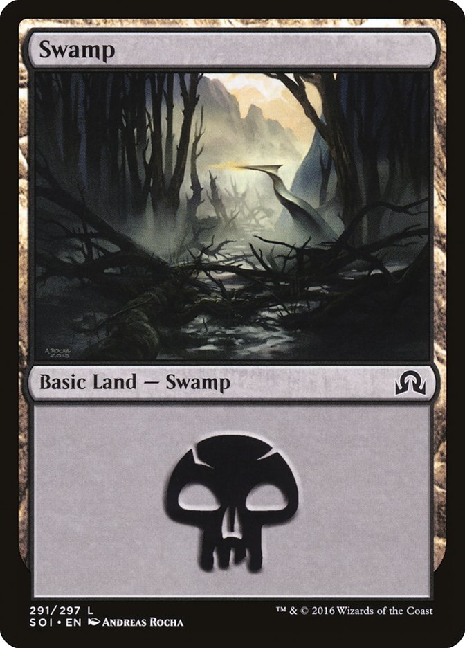 Swamp (291) [Shadows over Innistrad] | Chromatic Games