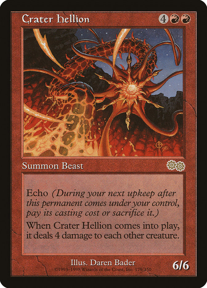 Crater Hellion [Urza's Saga] | Chromatic Games