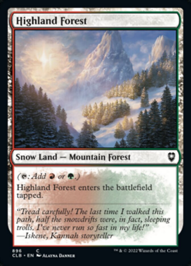 Highland Forest [Commander Legends: Battle for Baldur's Gate] | Chromatic Games