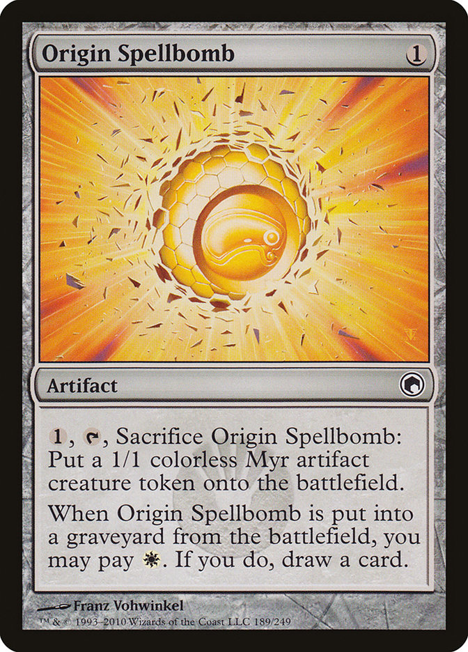 Origin Spellbomb [Scars of Mirrodin] | Chromatic Games