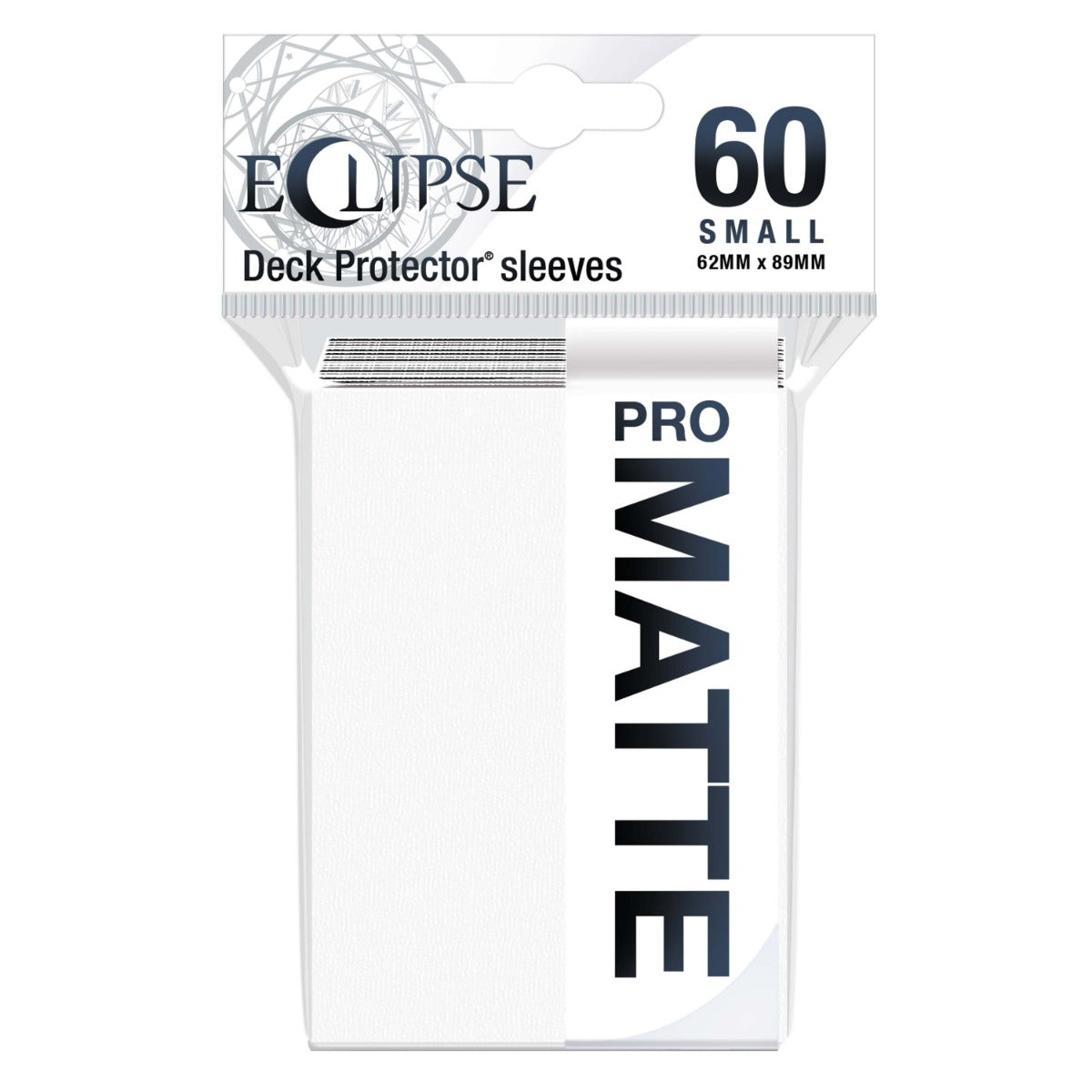 Eclipse Matte Japanese Size Sleeves 60 pack White | Chromatic Games