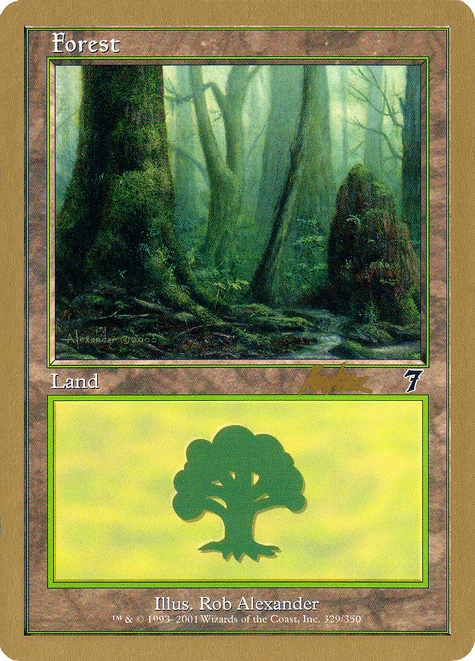 Forest (329) (Brian Kibler) [World Championship Decks 2002] | Chromatic Games