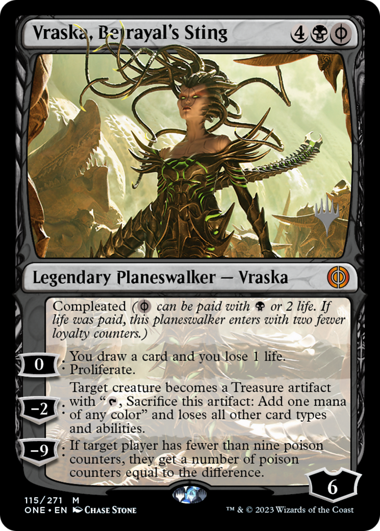 Vraska, Betrayal's Sting (Promo Pack) [Phyrexia: All Will Be One Promos] | Chromatic Games