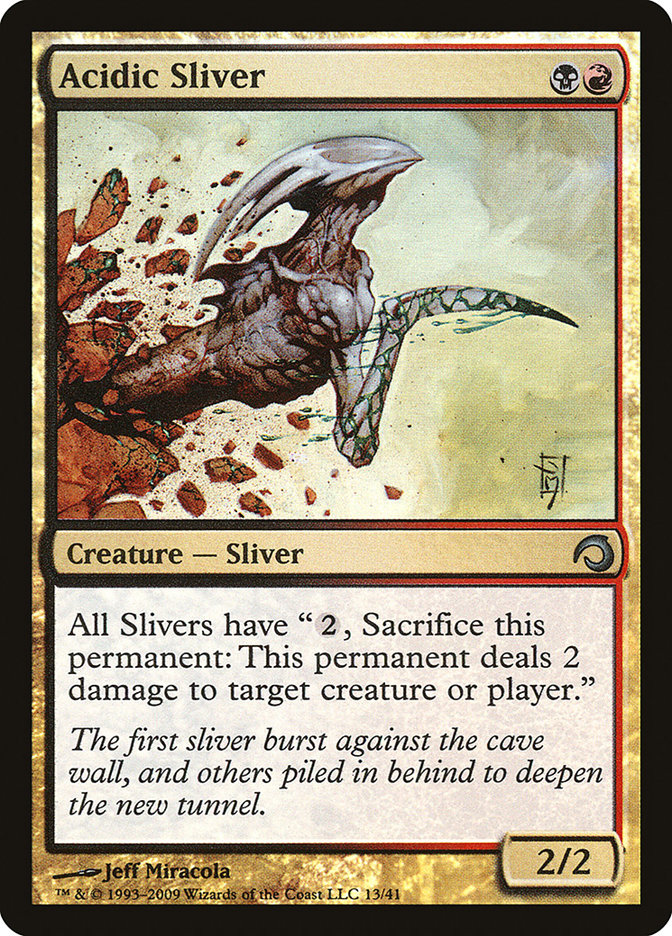 Acidic Sliver [Premium Deck Series: Slivers] | Chromatic Games