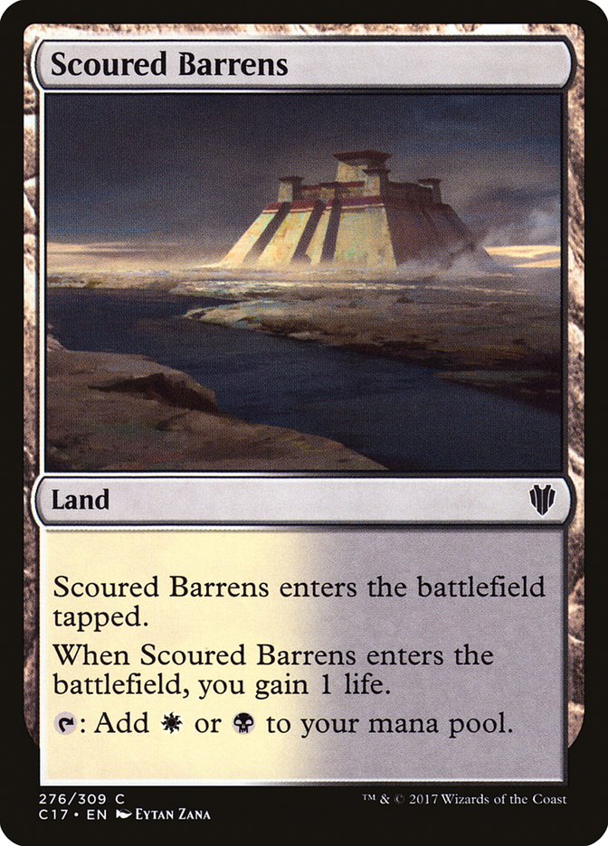 Scoured Barrens [Commander 2017] | Chromatic Games