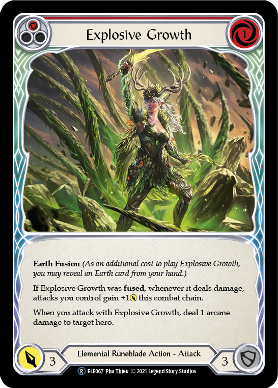 Explosive Growth (Red) [U-ELE067] (Tales of Aria Unlimited)  Unlimited Rainbow Foil | Chromatic Games