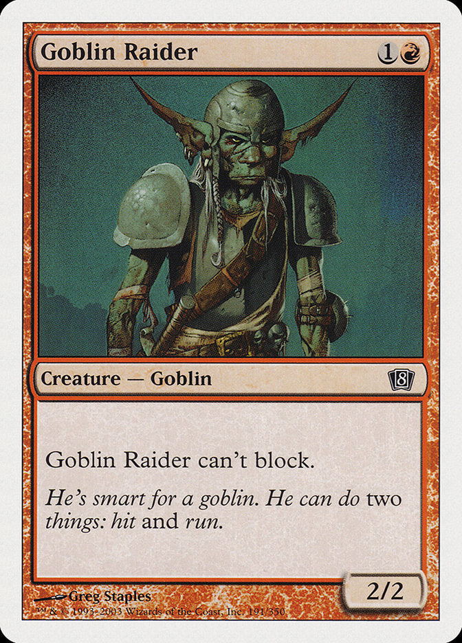 Goblin Raider [Eighth Edition] | Chromatic Games