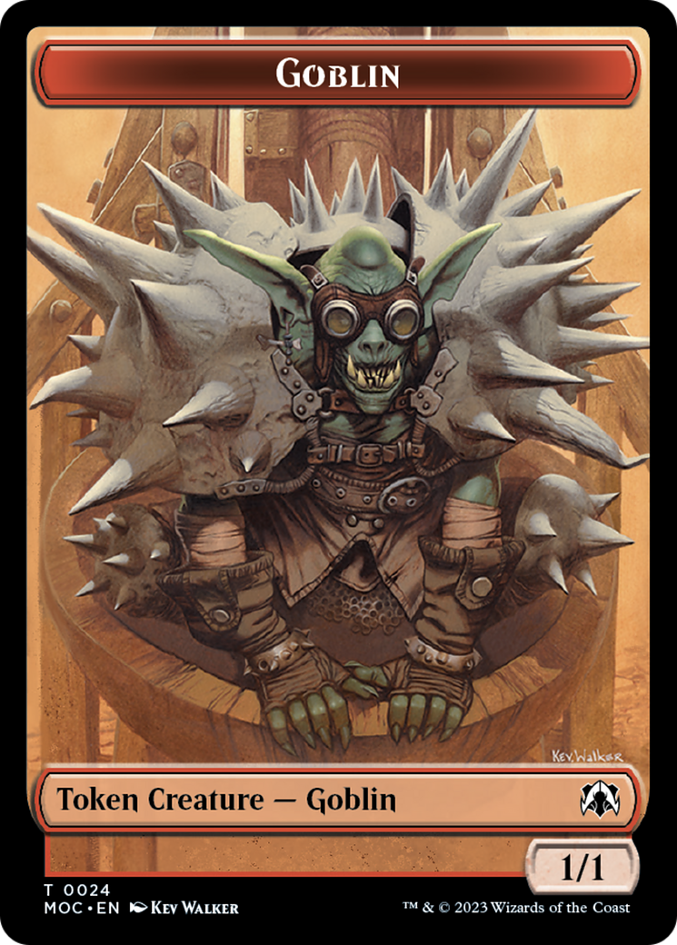 Goblin // Eldrazi Double-Sided Token [March of the Machine Commander Tokens] | Chromatic Games