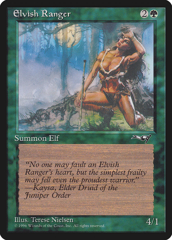 Elvish Ranger (Moon Background) [Alliances] | Chromatic Games