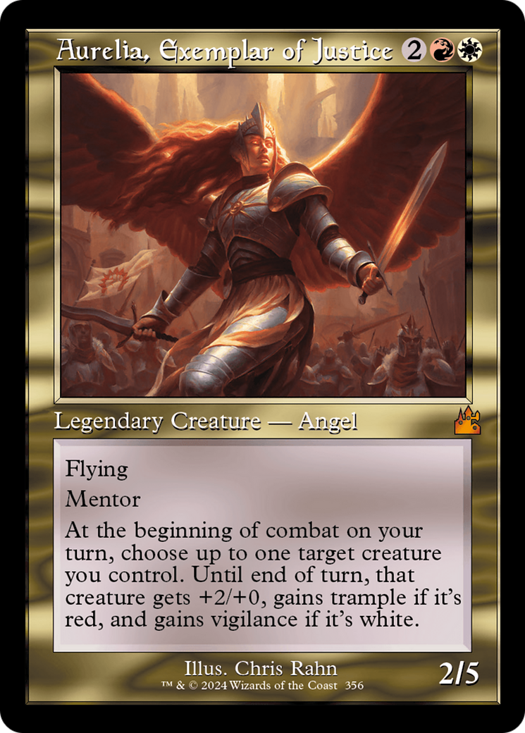 Aurelia, Exemplar of Justice (Retro) [Ravnica Remastered] | Chromatic Games