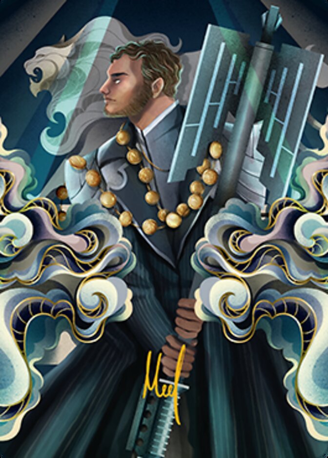 Rafiq of the Many Art Card (Gold-Stamped Signature) [Streets of New Capenna Art Series] | Chromatic Games