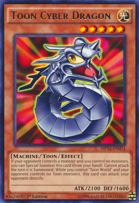 Toon Cyber Dragon [MP16-EN074] Rare | Chromatic Games