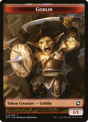 Clue // Goblin Double-Sided Token [Dungeons & Dragons: Adventures in the Forgotten Realms Commander Tokens] | Chromatic Games