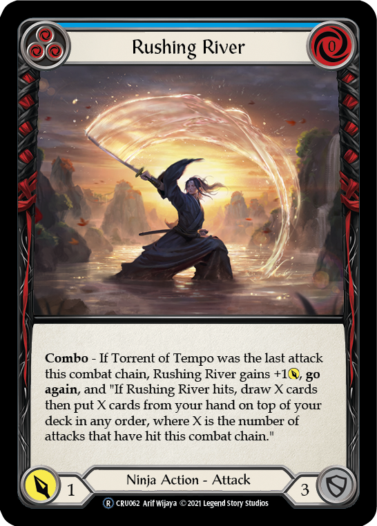Rushing River (Blue) [U-CRU062] (Crucible of War Unlimited)  Unlimited Normal | Chromatic Games