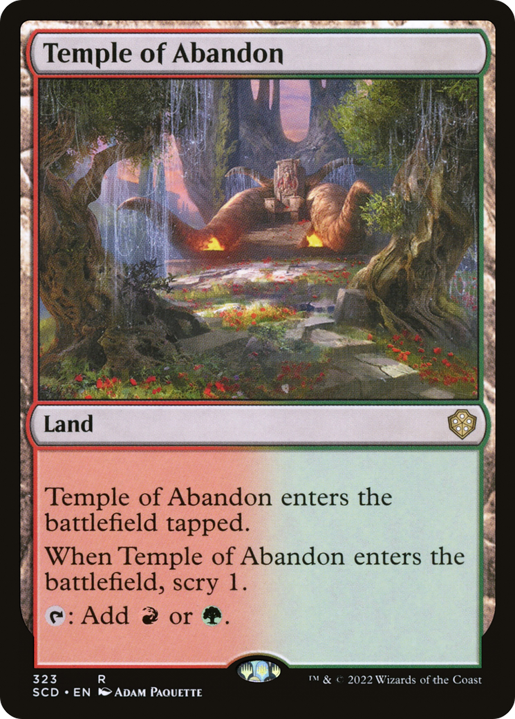 Temple of Abandon [Starter Commander Decks] | Chromatic Games