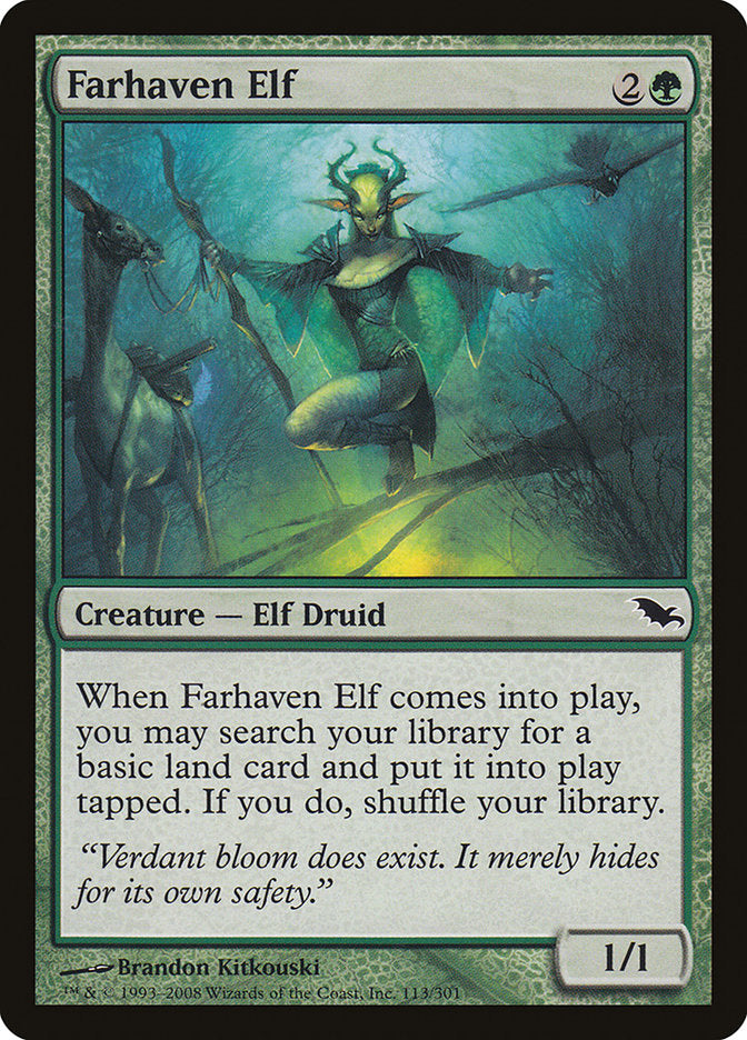 Farhaven Elf [Shadowmoor] | Chromatic Games