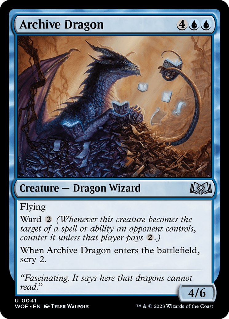 Archive Dragon [Wilds of Eldraine] | Chromatic Games