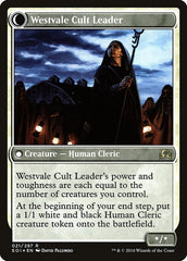 Hanweir Militia Captain // Westvale Cult Leader [Shadows over Innistrad Prerelease Promos] | Chromatic Games