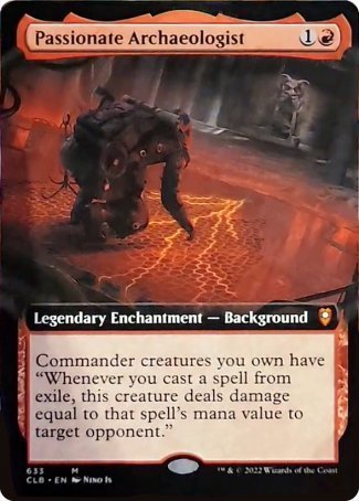 Passionate Archaeologist (Extended Art) [Commander Legends: Battle for Baldur's Gate] | Chromatic Games