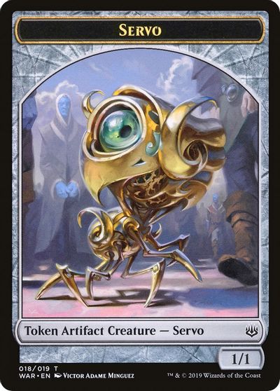 Servo // Wizard Double-Sided Token [Challenger Decks 2020 Tokens] | Chromatic Games