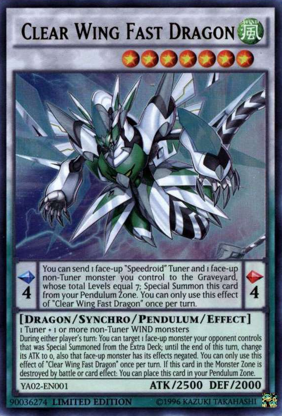 Clear Wing Fast Dragon [YA02-EN001] Ultra Rare | Chromatic Games