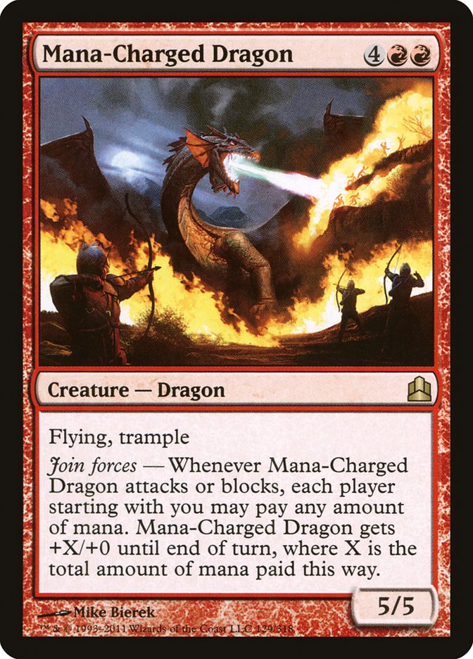 Mana-Charged Dragon [Commander 2011] | Chromatic Games