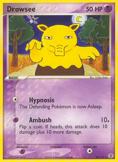 Drowzee [FireRed & LeafGreen] | Chromatic Games