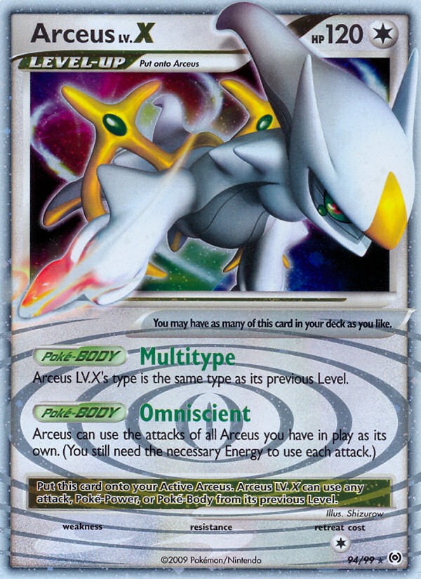 Arceus LV.X (94/99) [Platinum: Arceus] | Chromatic Games