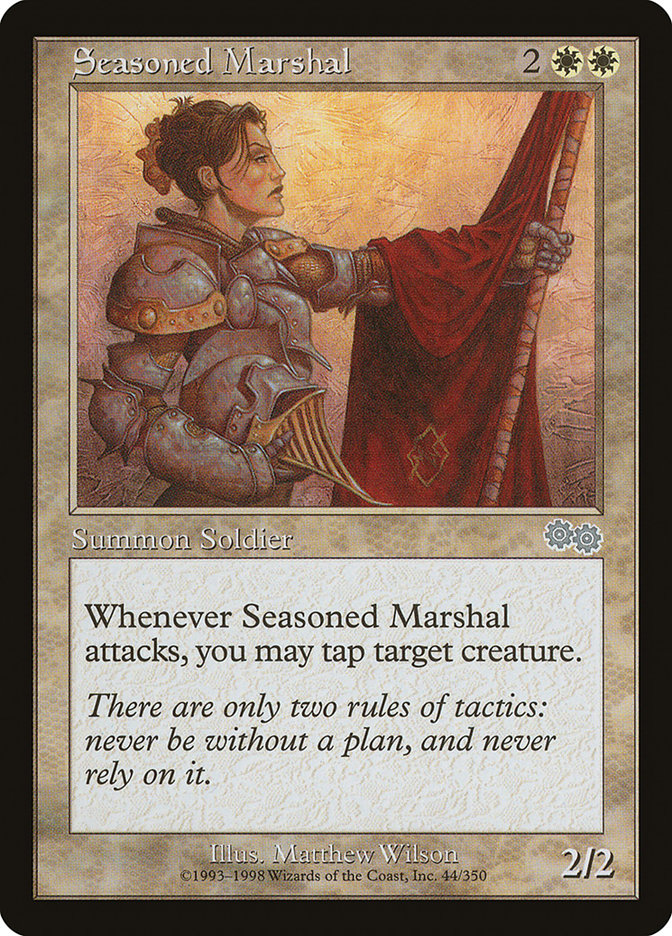 Seasoned Marshal [Urza's Saga] | Chromatic Games