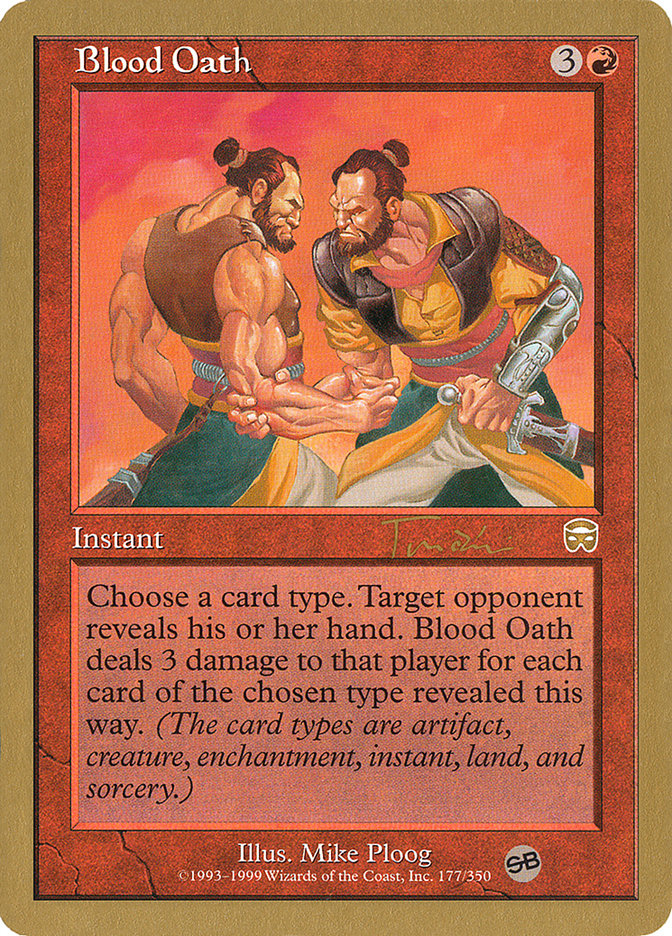 Blood Oath (Jan Tomcani) (SB) [World Championship Decks 2001] | Chromatic Games