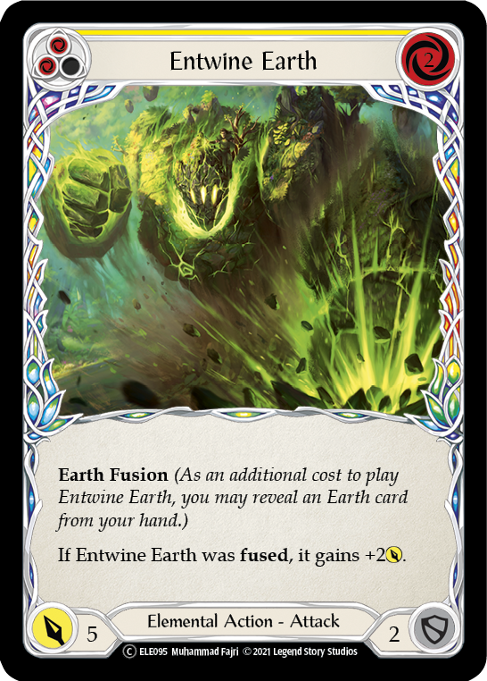 Entwine Earth (Yellow) [U-ELE095] (Tales of Aria Unlimited)  Unlimited Rainbow Foil | Chromatic Games