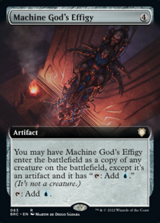 Machine God's Effigy (Extended Art) [The Brothers' War Commander] | Chromatic Games