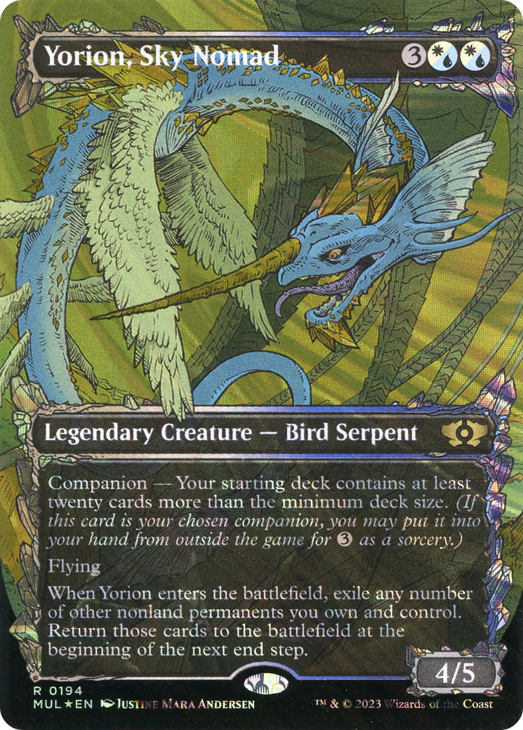 Yorion, Sky Nomad (Halo Foil) [Multiverse Legends] | Chromatic Games