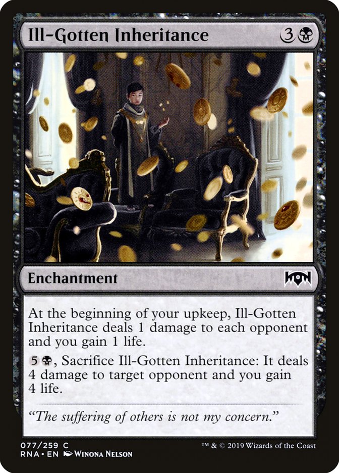 Ill-Gotten Inheritance [Ravnica Allegiance] | Chromatic Games