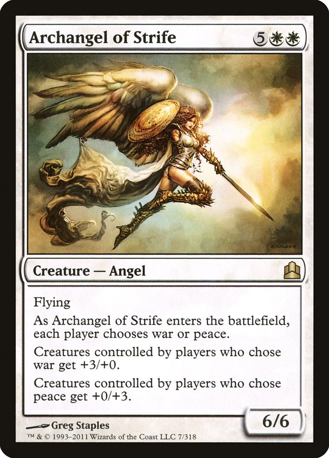 Archangel of Strife [Commander 2011] | Chromatic Games