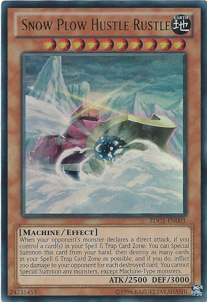 Snow Plow Hustle Rustle [ZDC1-EN001] Ultra Rare | Chromatic Games