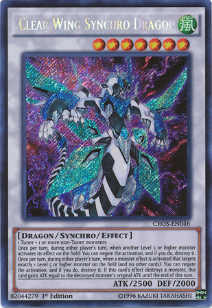 Clear Wing Synchro Dragon [CROS-EN046] Secret Rare | Chromatic Games