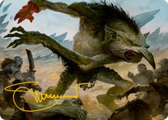 Troll Art Card (Gold-Stamped Signature) [Dungeons & Dragons: Adventures in the Forgotten Realms Art Series] | Chromatic Games