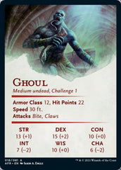 Ghoul Art Card (Gold-Stamped Signature) [Dungeons & Dragons: Adventures in the Forgotten Realms Art Series] | Chromatic Games