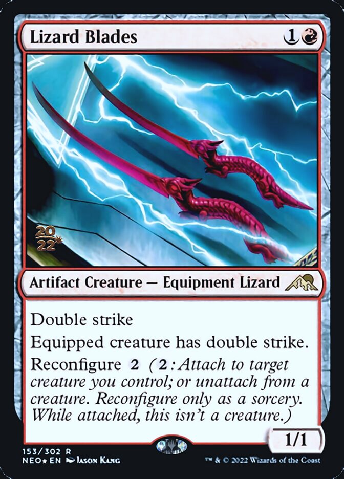 Lizard Blades [Kamigawa: Neon Dynasty Prerelease Promos] | Chromatic Games