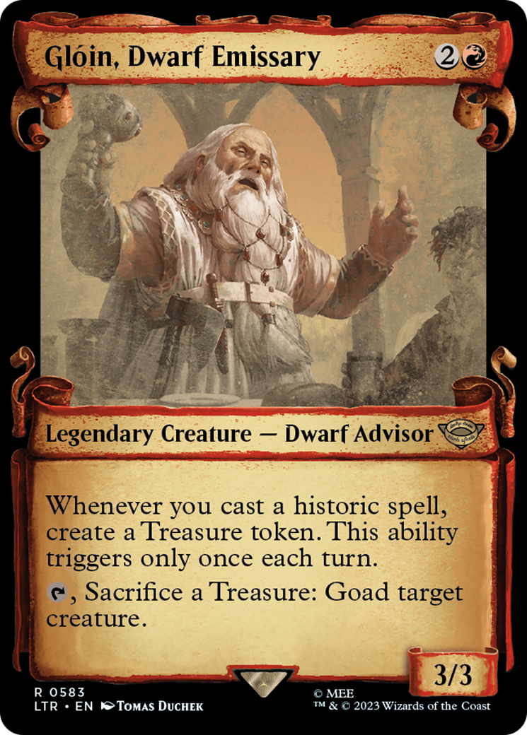 Gloin, Dwarf Emissary [The Lord of the Rings: Tales of Middle-Earth Showcase Scrolls] | Chromatic Games