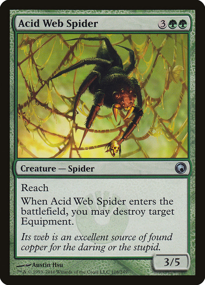 Acid Web Spider [Scars of Mirrodin] | Chromatic Games