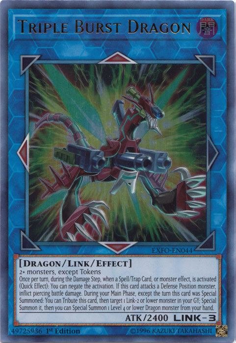 Triple Burst Dragon [EXFO-EN044] Ultra Rare | Chromatic Games