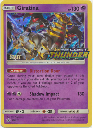 Giratina (Staff Prerelease Promo) [SM Black Star Promos] | Chromatic Games